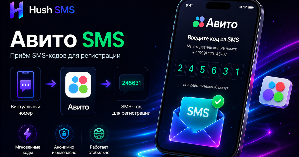 Виртуальный номер для Авито: приём SMS без иллюзий про «вечный» доступ